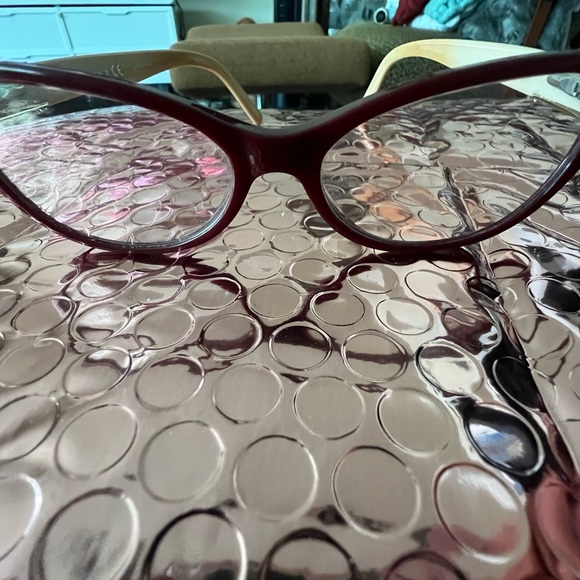 Tory Burch eye glasses, case and dust rag - Picture 7 of 11